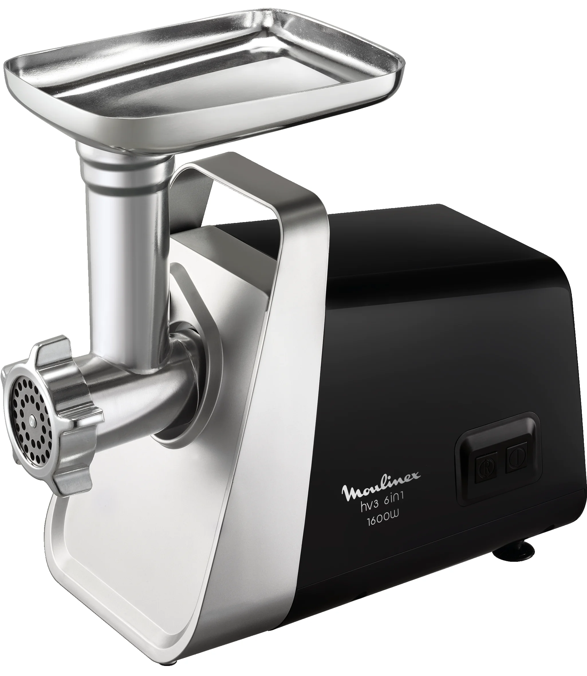 Мясорубка Moulinex HV3 ME306832, черный/серебристый, 1600Вт, 1.9 кг/мин