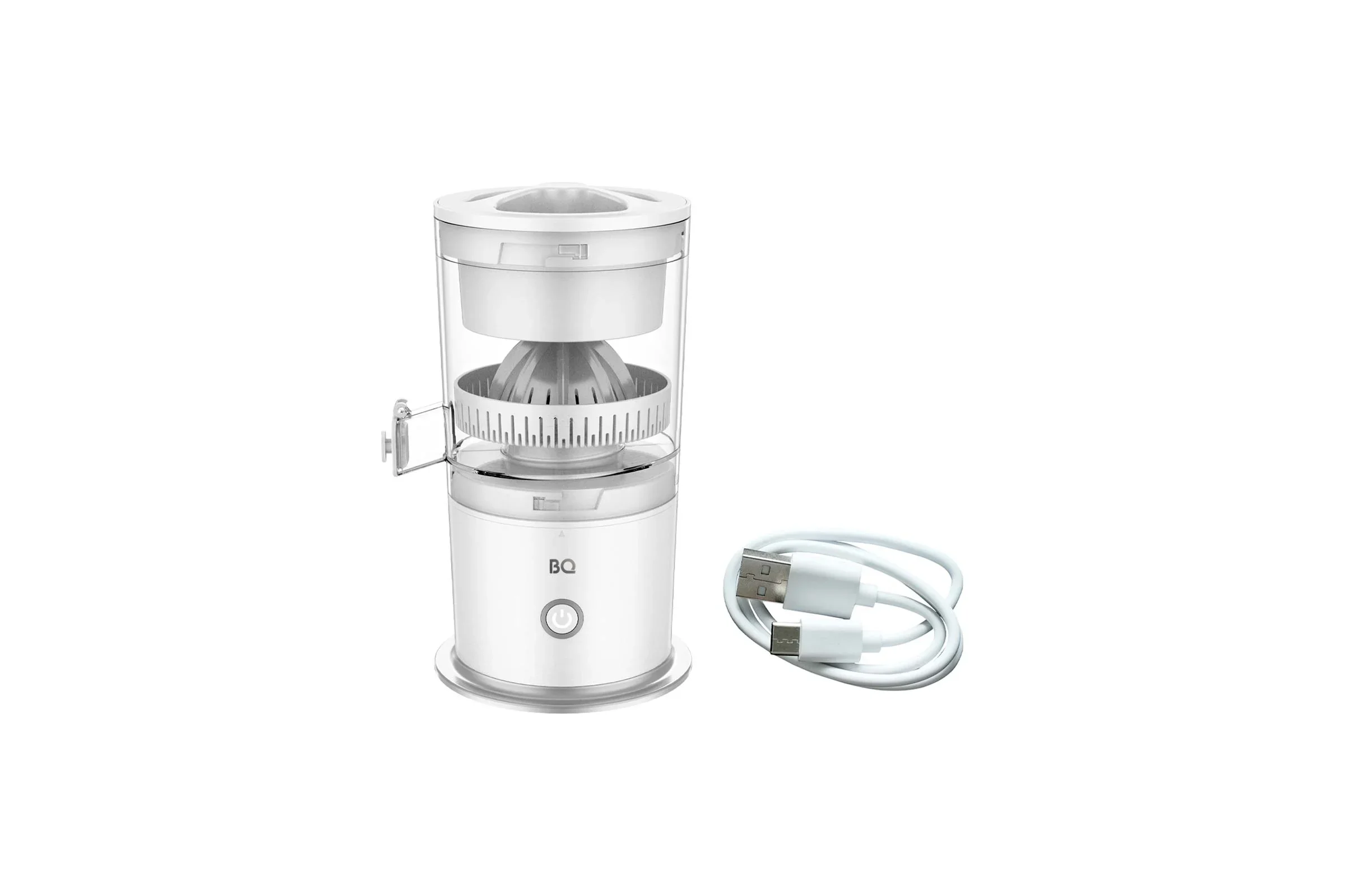 Соковыжималка BQ J3000 белый 45 Вт, USB кабель в комплекте