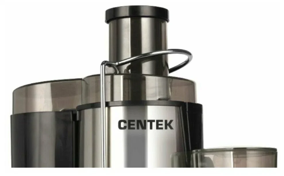 Соковыжималка Centek CT-1209 нержавеющая сталь/черный, 600 Вт