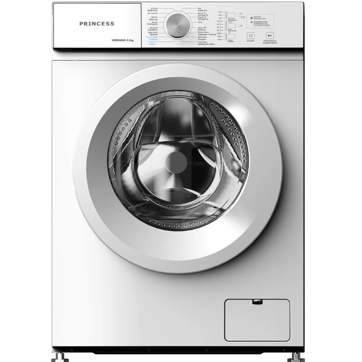 Стиральная машина SNOWCAP WM6506 SLIM W бел.6кг.INVERTER мотор1000об/мин пар 16прогр.85х60х44