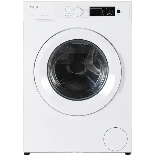 Стиральная машина VESTEL Bojena WMB 6100 T1PRBL белая,6кг,1000об,черный люк,с дисп 59.7x84.5x41.6
