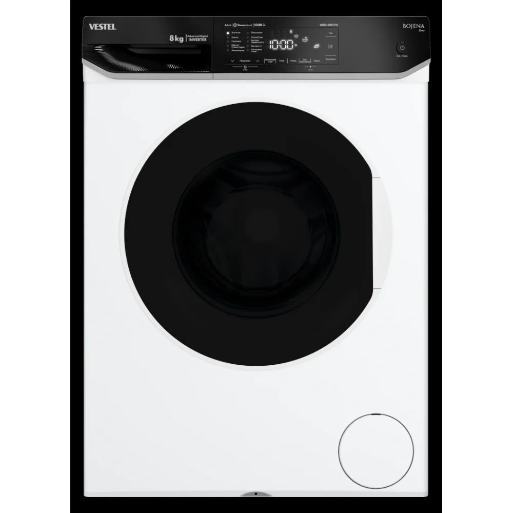 Стиральная машина VESTEL Bojena WMS 7120 T2B черная,7кг,1200об,