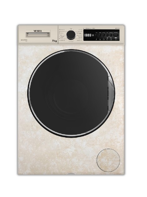 Стиральная машина VESTEL Bojena WMS 7120 T2G мрам-бежевая,7кг,1200об, 60x85x50 см