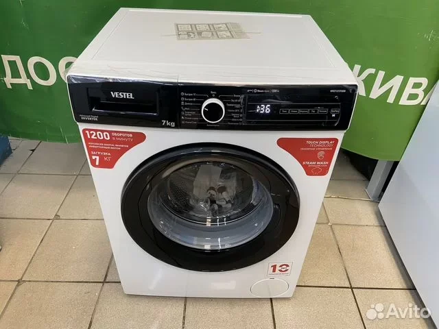 Стиральная машина VESTEL Bojena WMS 7120 T2G мрам-бежевая,7кг,1200об, 60x85x50 см