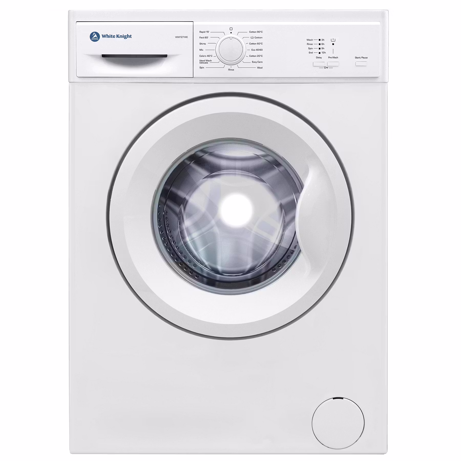 Стиральная машина VESTEL VMT1R1012 белый (пар) 10,5 кг, 1200 об/мин,59.70х58.20х84.50 см