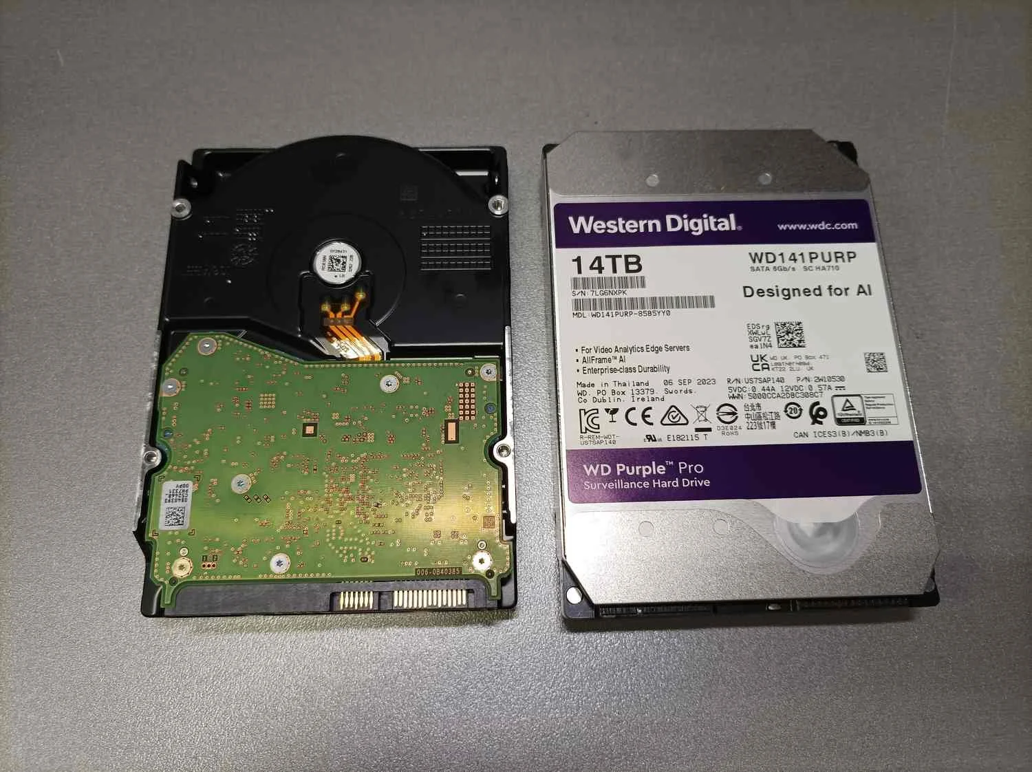 Жесткий диск WD SATA-III 14TB WD141PURP Surveillance Purple Pro (7200rpm) 512Mb 3.5"