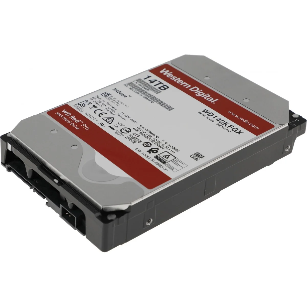 Жесткий диск WD SATA-III 14TB WD142KFGX NAS Red Pro (7200rpm) 512Mb 3.5"