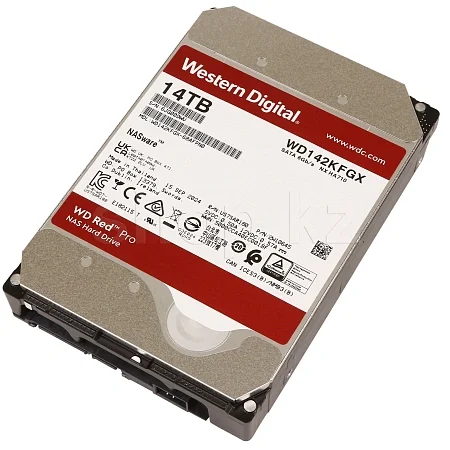 Жесткий диск WD SATA-III 14TB WD142KFGX NAS Red Pro (7200rpm) 512Mb 3.5"