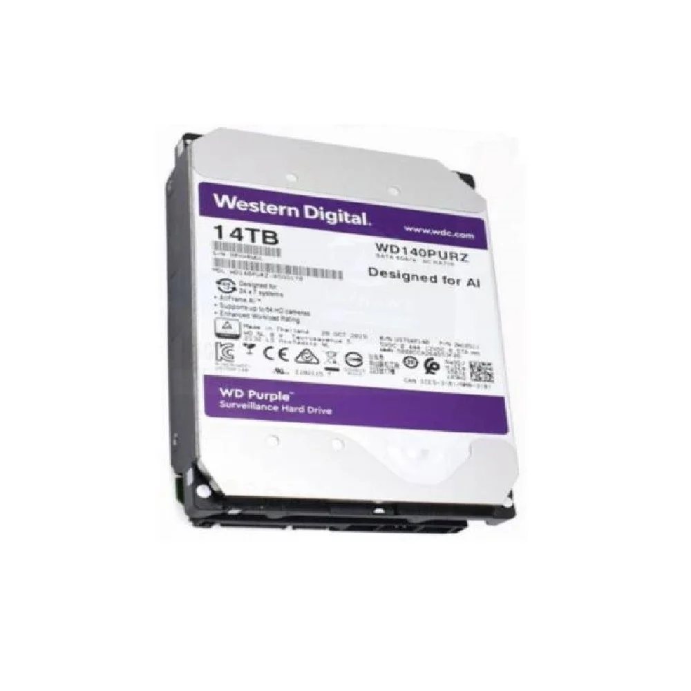Жесткий диск WD SATA-III 14TB WD142PURP Surveillance Purple Pro (7200rpm) 512Mb 3.5"