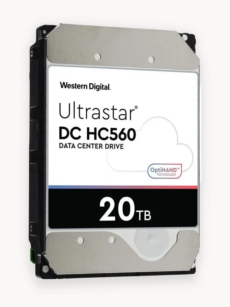 Жесткий диск WD SATA-III 20TB 0B48696 WUH722020CLE604 Ultrastar DC HC555 512E (7200rpm) 512Mb 3.5"