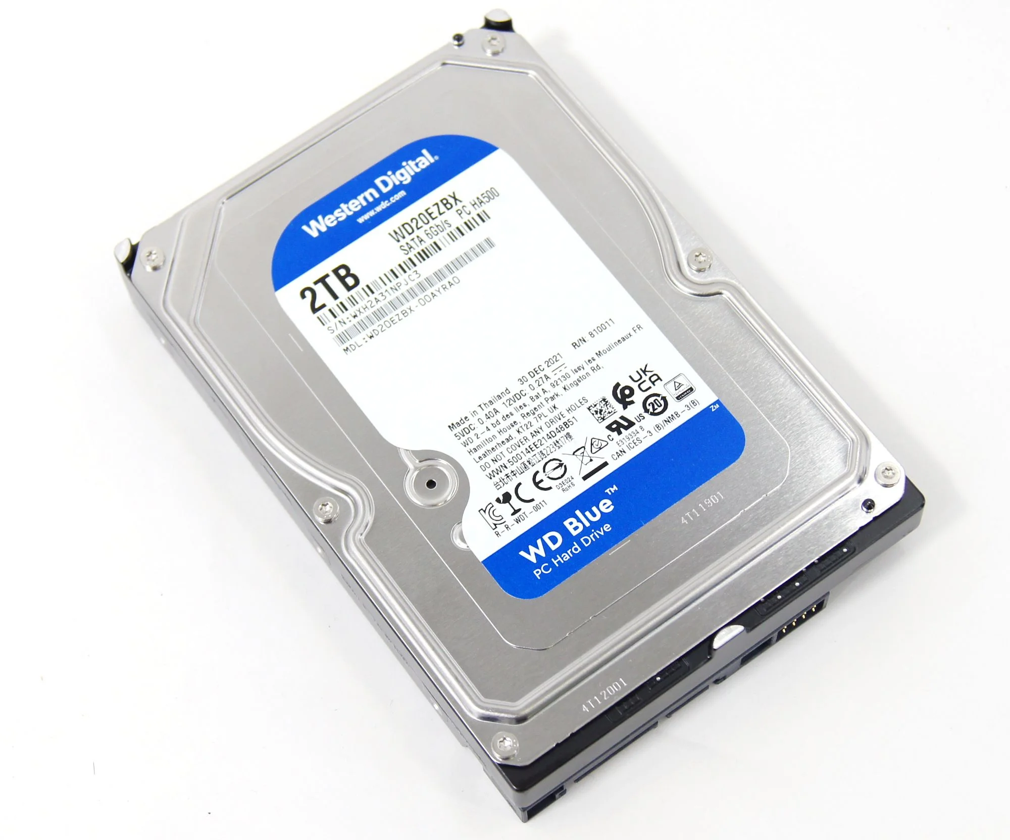 Жесткий диск WD SATA-III 2Tb WD20EZBX Desktop Blue (7200rpm) 256Mb 3.5"