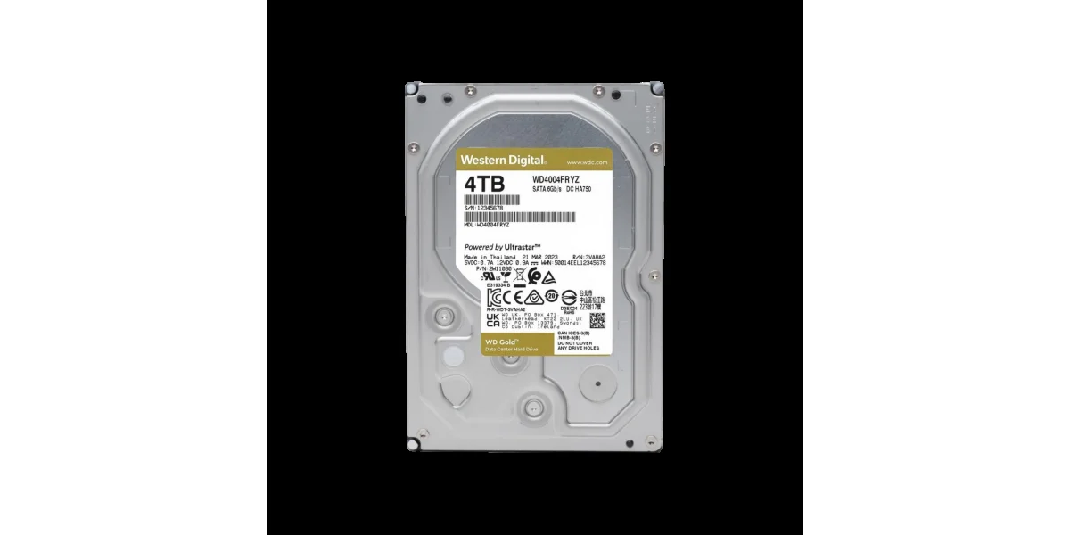 Жесткий диск WD SATA-III 4TB WD4004FRYZ Server Gold 512E (7200rpm) 256Mb 3.5"