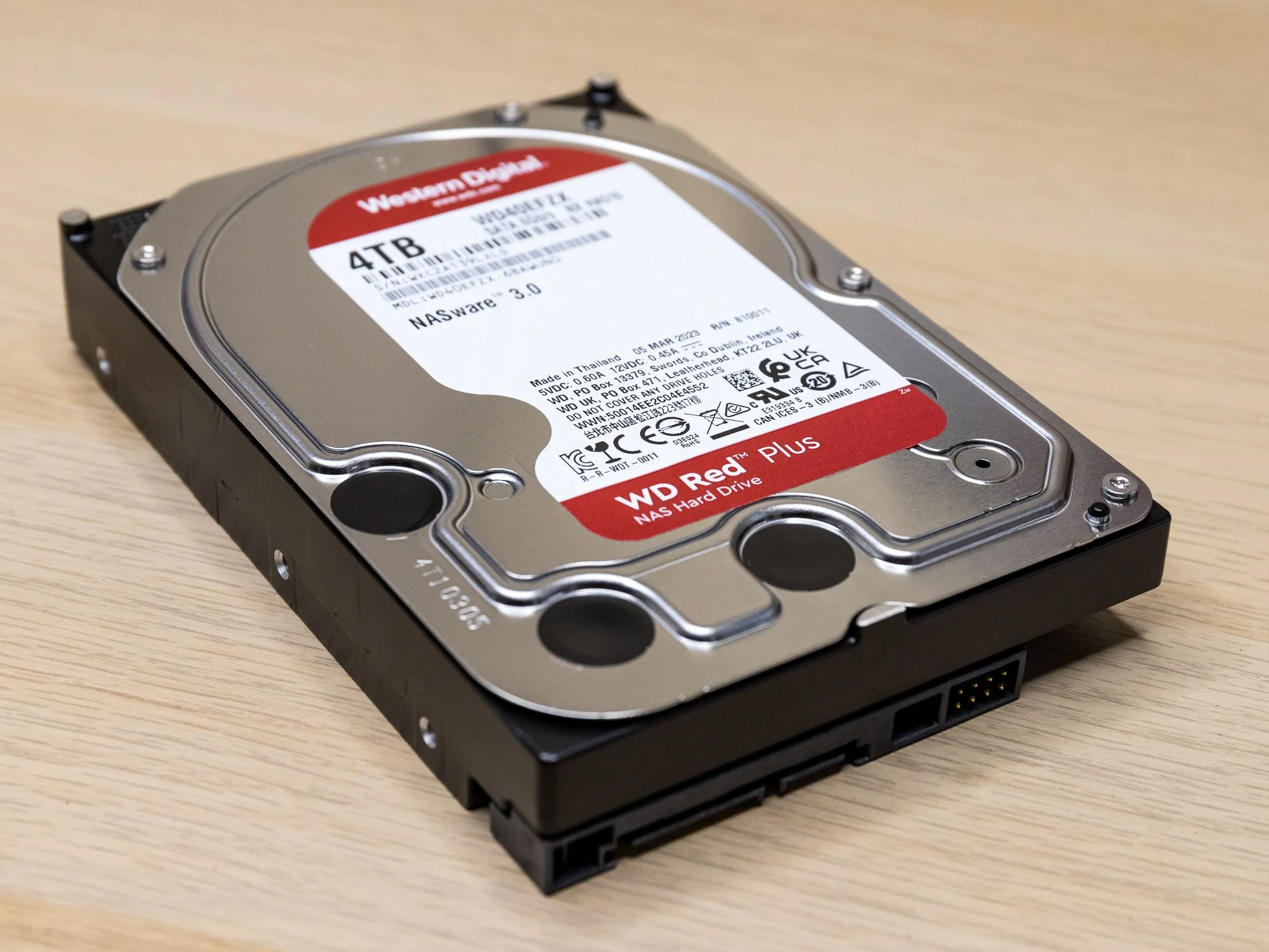 Жесткий диск WD SATA-III 4TB WD40EFPX NAS Red Plus (5400rpm) 256Mb 3.5"
