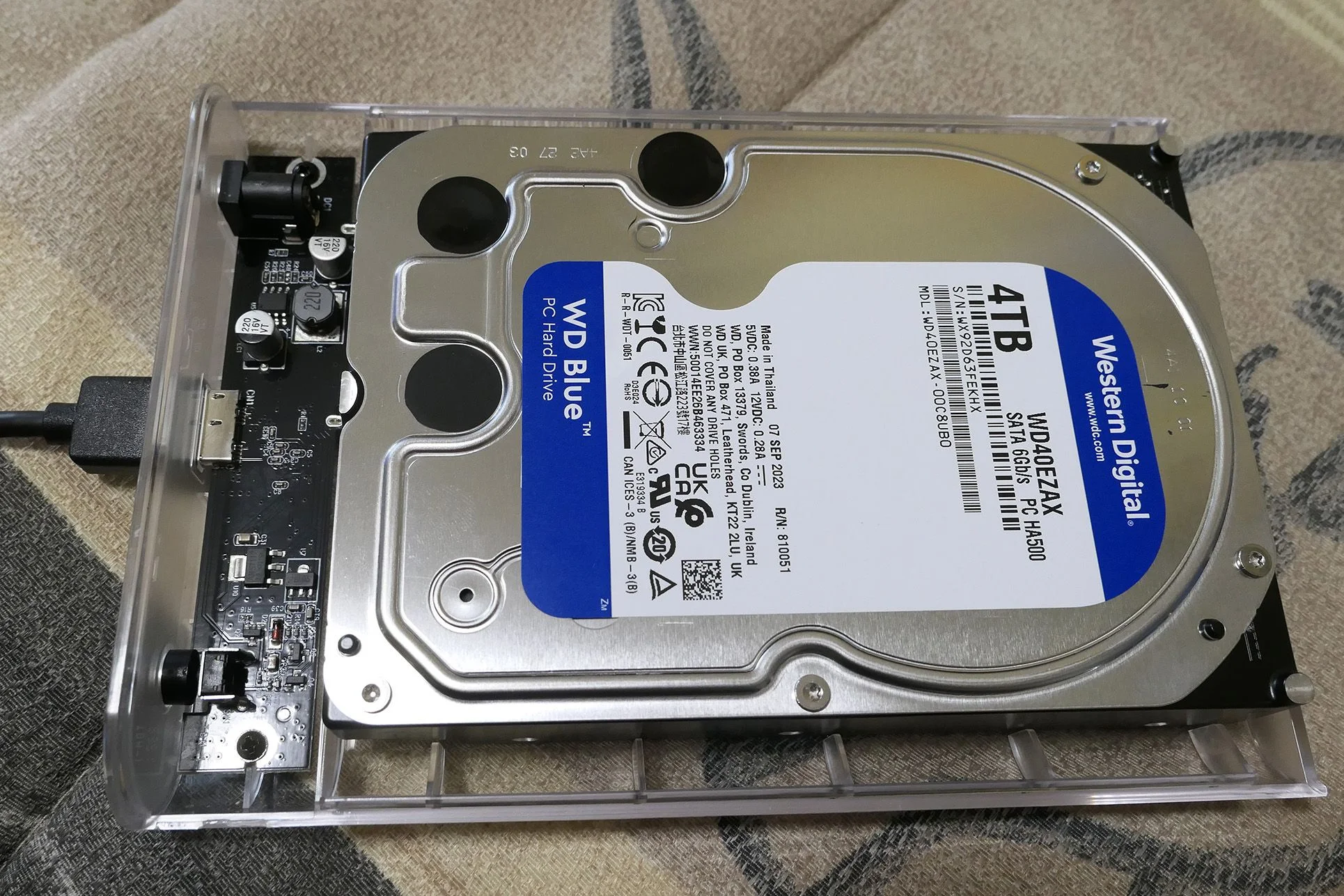 Жесткий диск WD SATA-III 4TB WD40EZAX Desktop Blue (5400rpm) 256Mb 3.5"