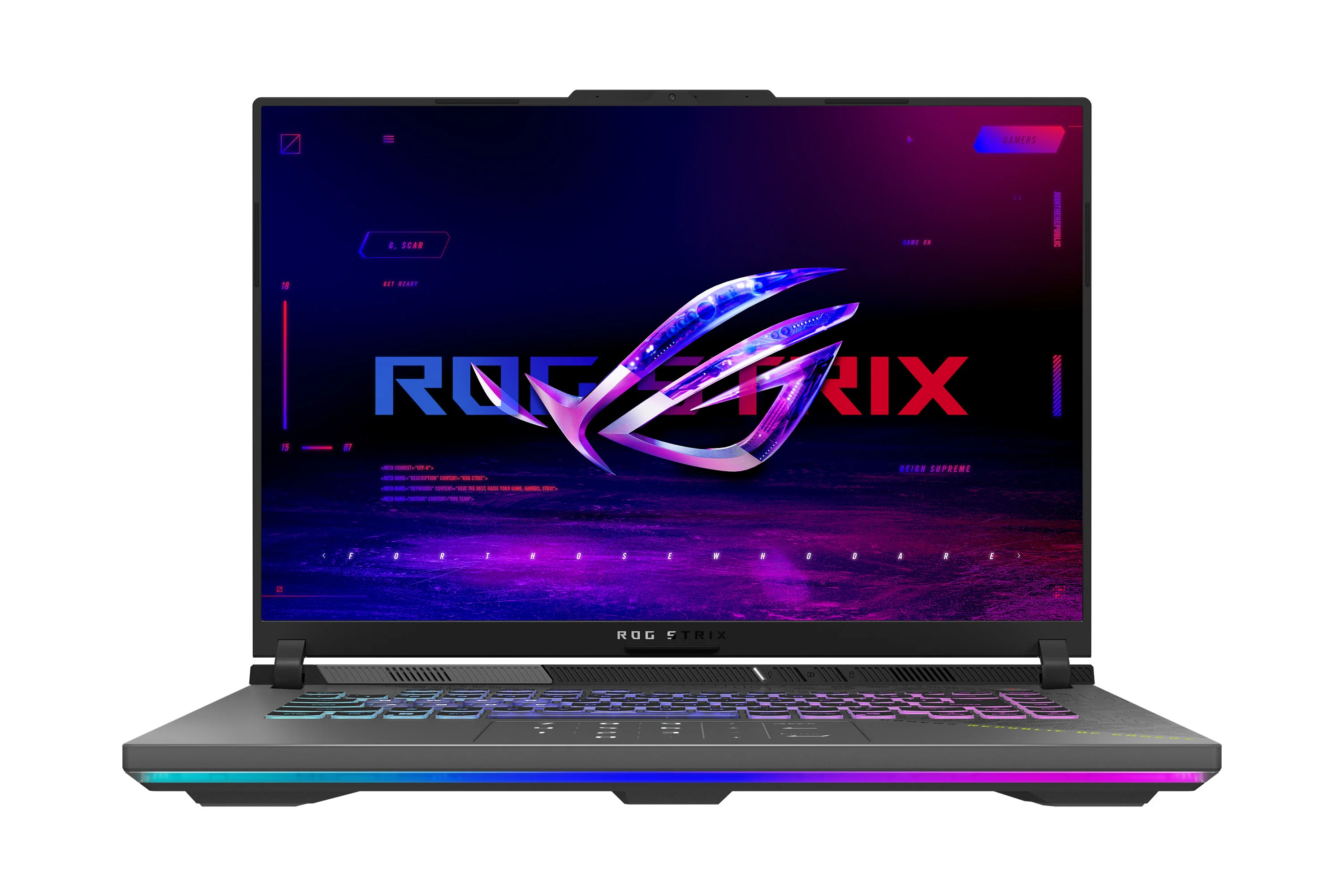 Ноутбук Asus ROG Strix G16 G614PP-WH94 Ryzen 9 8940HX 16Gb SSD1Tb NVIDIA GeForce RTX 5070 8Gb 16" IPS FHD+ (2560x1600) Windows 11 Multi Language grey