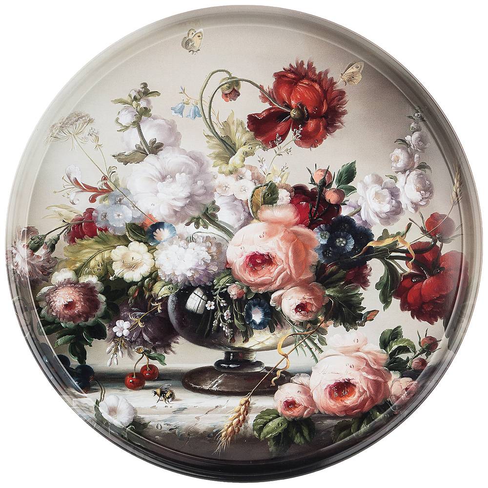 ARTI-M ПОДНОС СЕРВИРОВОЧНЫЙ AGNESS "STILL LIFE" 33*2,1 СМ