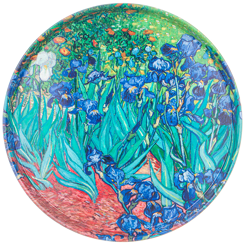 ARTI-M ПОДНОС СЕРВИРОВОЧНЫЙ AGNESS "КЛАССИКА.ИРИСЫ" 33*2,1 СМ