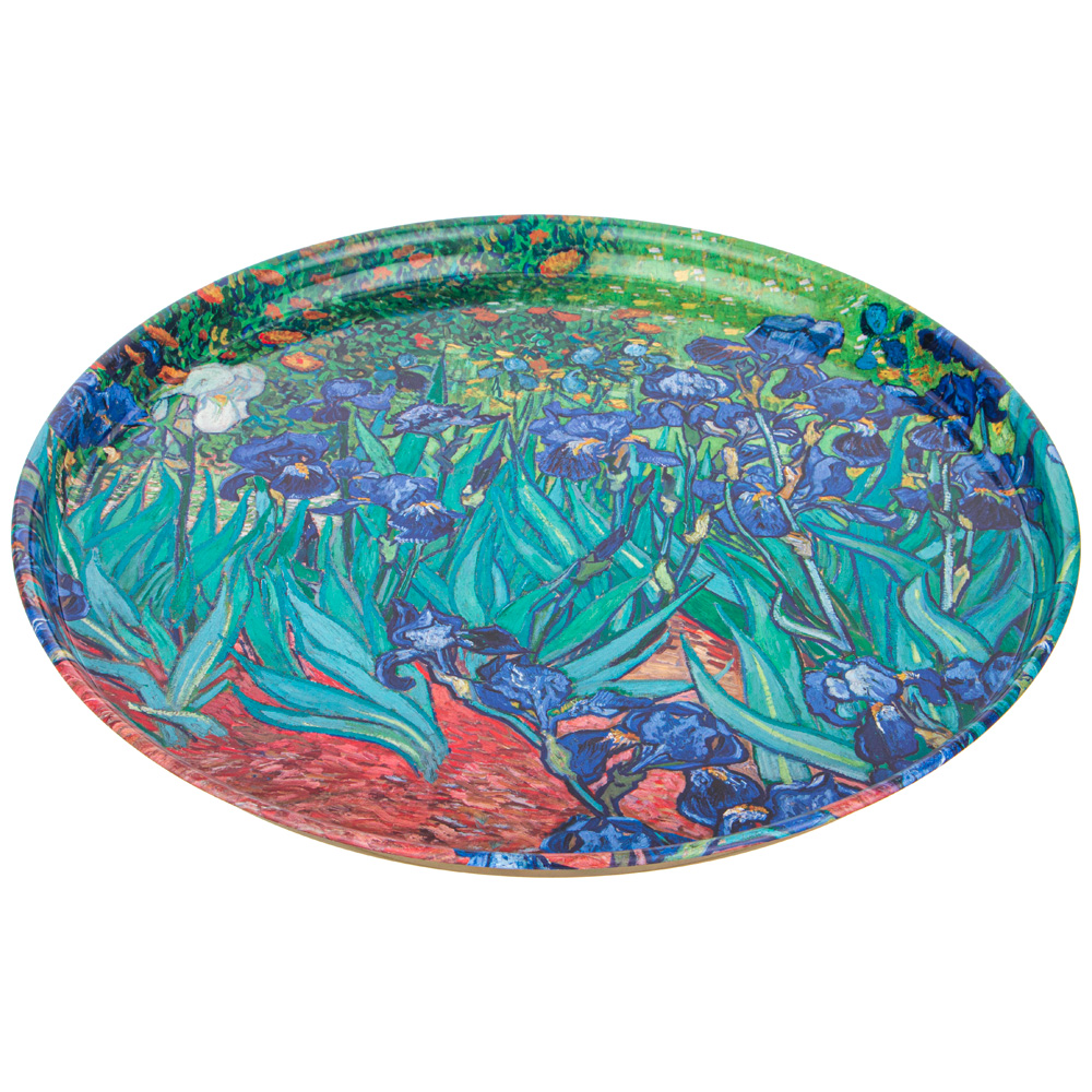 ARTI-M ПОДНОС СЕРВИРОВОЧНЫЙ AGNESS "КЛАССИКА.ИРИСЫ" 33*2,1 СМ — фото 2