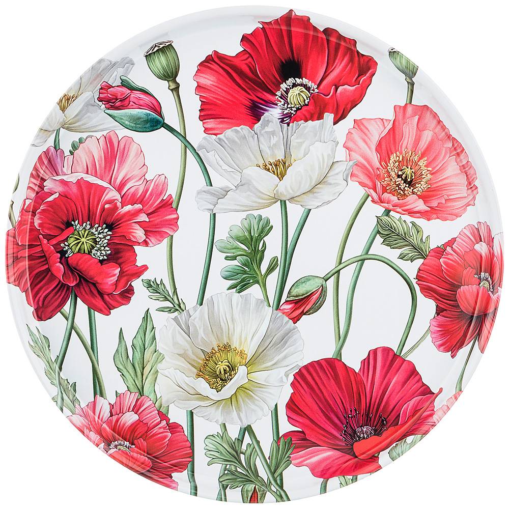 ARTI-M ПОДНОС СЕРВИРОВОЧНЫЙ AGNESS "МАКИ" 33*2,1 СМ