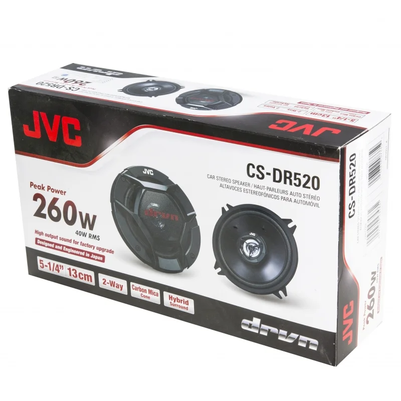 Автомобильная акустика JVC CS-DR520  13 см (5-1/4') 2-полосные коаксиальные акустические системы