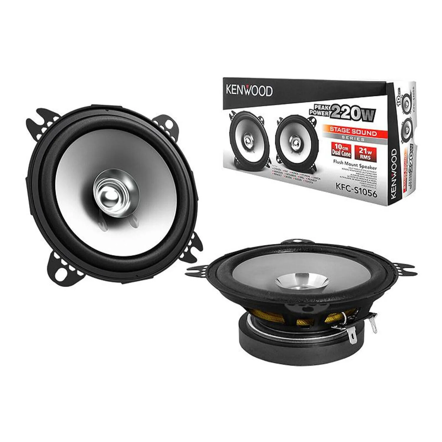 Автомобильная акустика KENWOOD KFC-S1056 10см, 220Вт, 50Гц-18кГц