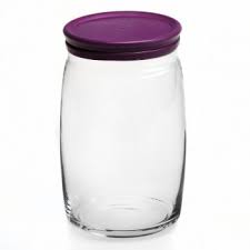 Pasabahce ЧЕШНИ Банка с сиреневыми пласт.крышками 2 шт. 1100 мл