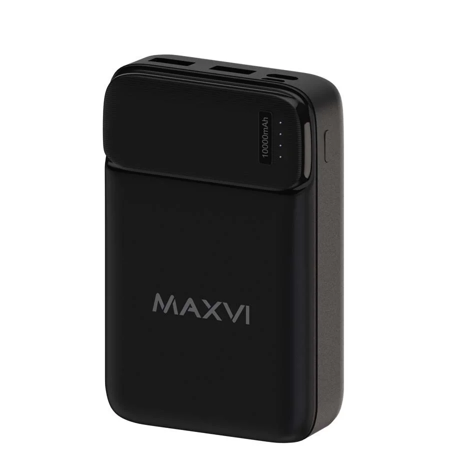 Внешний аккумулятор Maxvi PB10-08 10000 мАч, 2A, 2хUSB/Type-C/MicroUSB