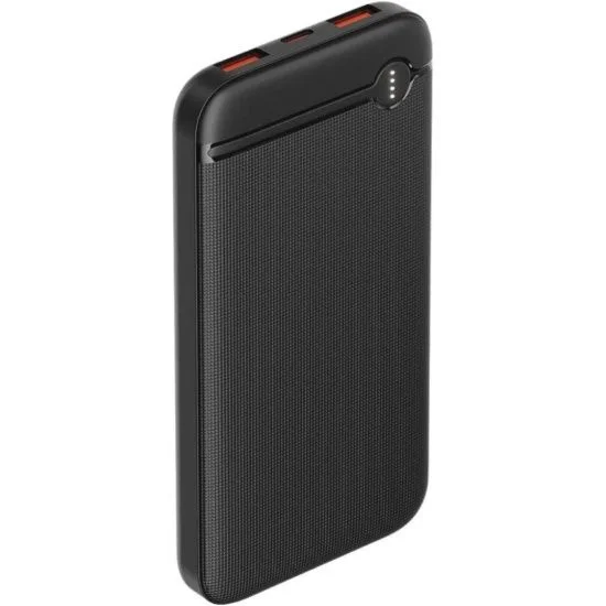 Внешний аккумулятор OLMIO P-10, 10000mAh, 20W, QuickCharge3.0/PowerDelivery, черный
