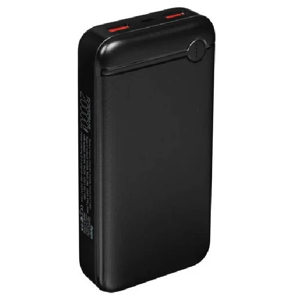 Внешний аккумулятор OLMIO P-20, 20000mAh, 20W, QuickCharge3.0/PowerDelivery, черный