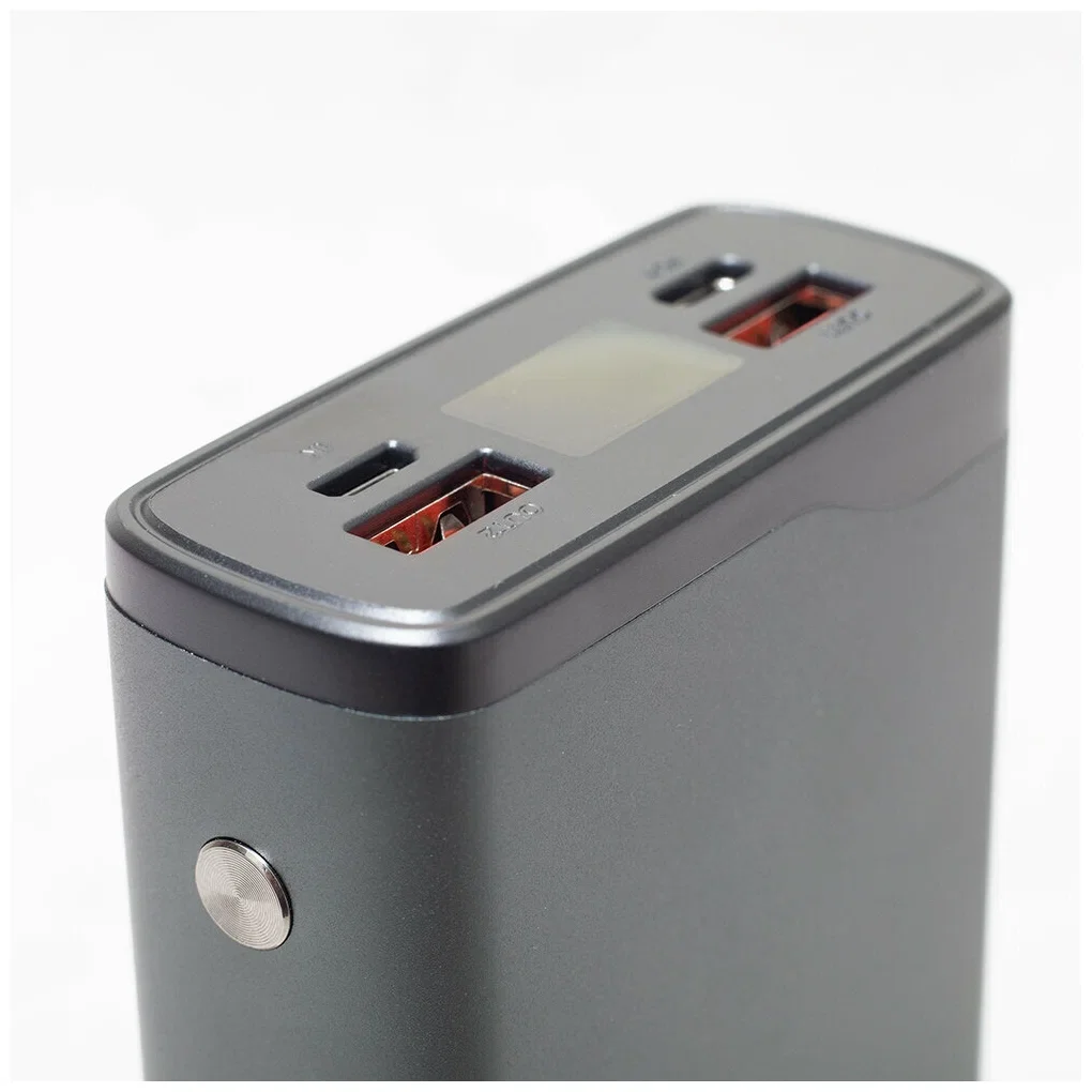 Внешний аккумулятор OLMIO QL-20, 20000mAh, 22.5W, QuickCharge3.0/PowerDelivery, LCD, серый