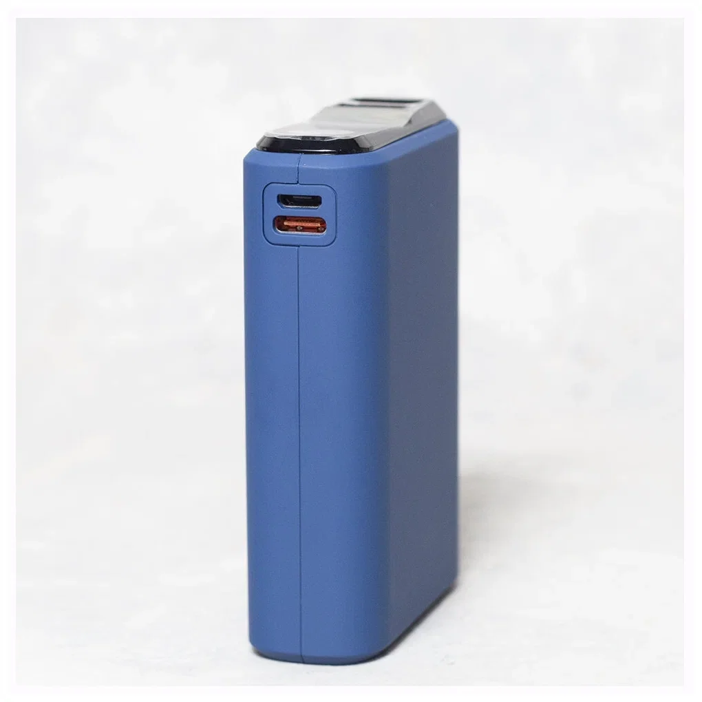 Внешний аккумулятор OLMIO QS-10, 10000mAh, 22.5W, QuickCharge3.0/PowerDelivery, LCD, темно-синий