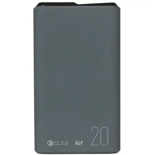 Внешний аккумулятор OLMIO QS-20, 20000mAh, 22.5W QuickCharge3.0/PowerDelivery, LCD, темно-зеленый