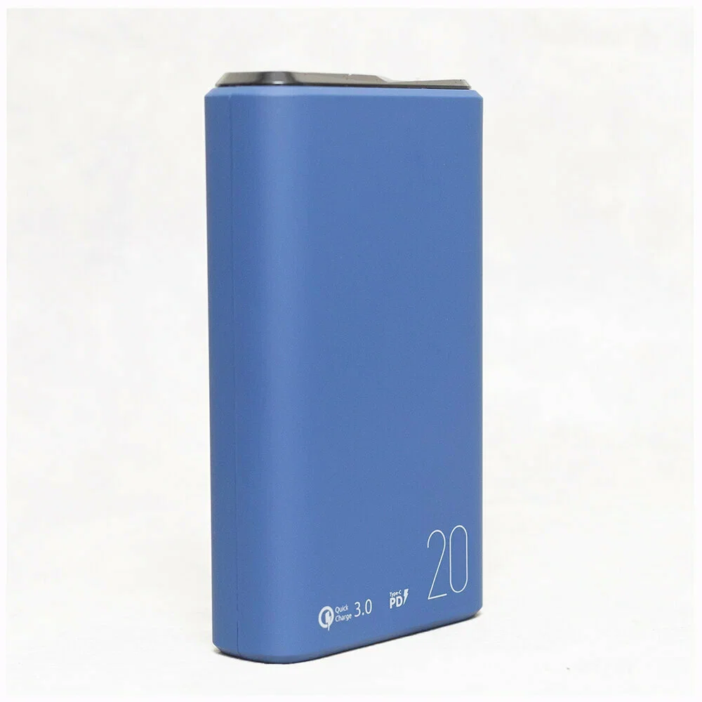 Внешний аккумулятор OLMIO QS-20, 20000mAh, 22.5W QuickCharge3.0/PowerDelivery, LCD, темно-зеленый