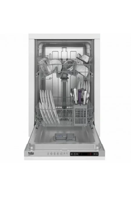 Встраиваемая посудомоечная машина Beko BDIS15063, белый, 44.8 см, 10 компл., 46 дБ, класс A