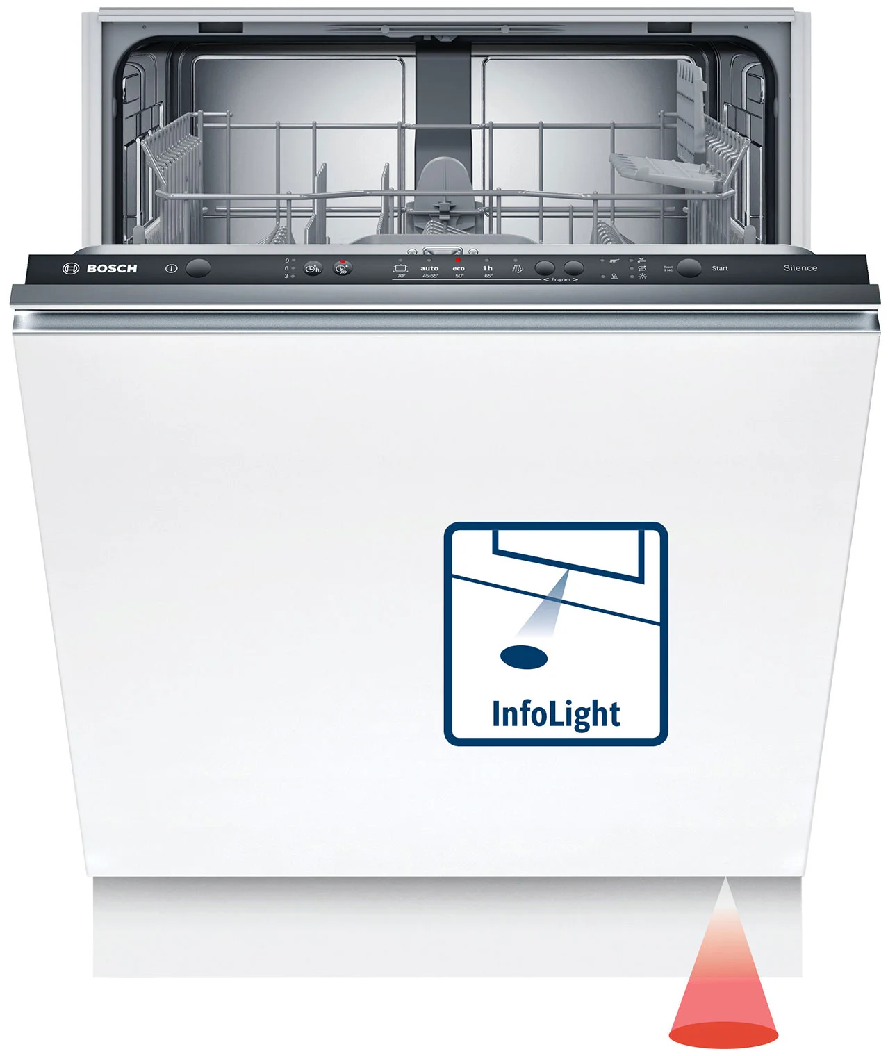 Встраиваемая посудомоечная машина Bosch SMV25AX06E, черный, 59.8 см, 12 компл., 48 дБ, класс A