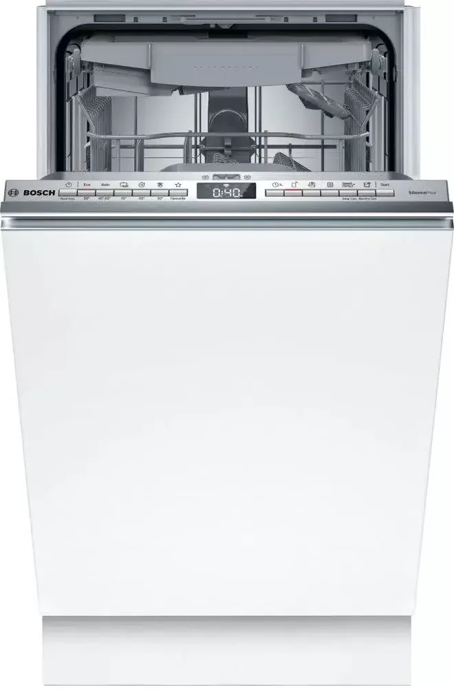 Встраиваемая посудомоечная машина Bosch SPV4EMX10E, серебристый, 44.8 см, 10 компл., 44 дБ, класс C