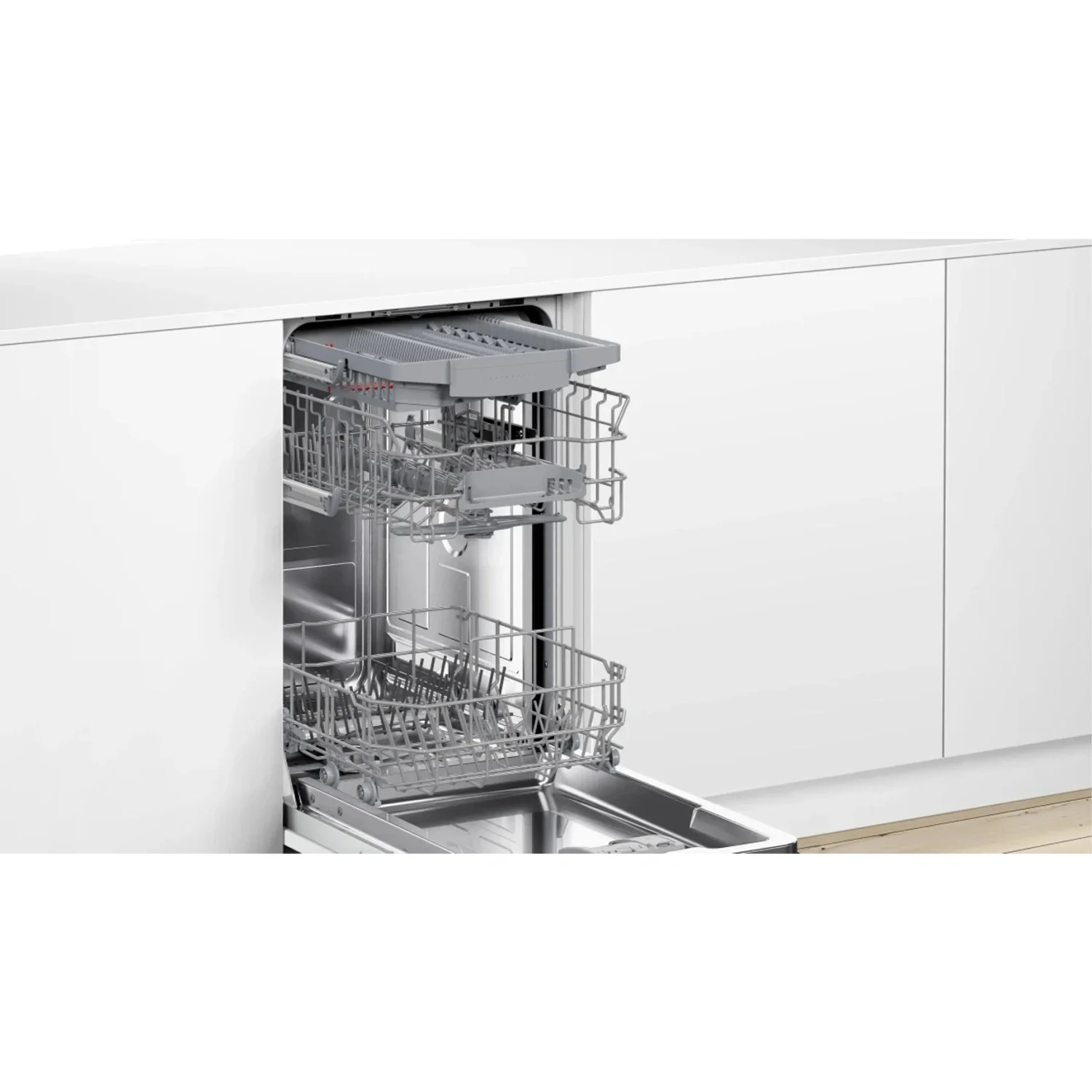 Встраиваемая посудомоечная машина Bosch SPV4HMX14Q, 45 см, 10 комплектов, электронное управление, дисплей, энергоэффективность А+, уровень шума 46 дБ,