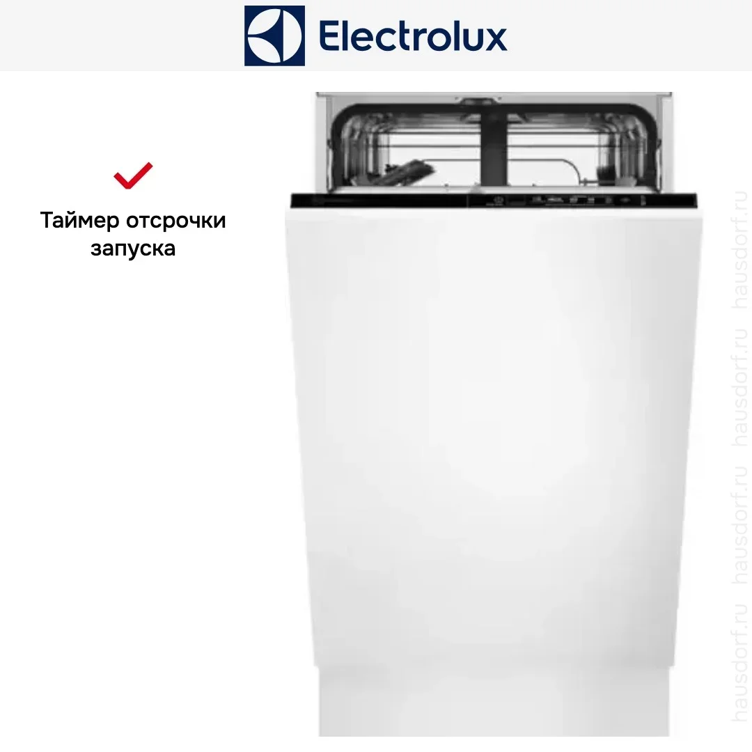 Встраиваемая посудомоечная машина Electrolux EEA12100L, серебристый, 44.6 см, 9 компл., 49 дБ, класс A+