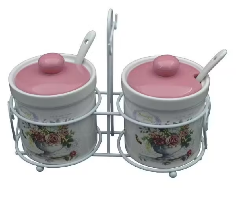 Lavenir Набор банок (2 пр.) "Beautiful garden" 240 мл, 8 см HC500-K48 доломит