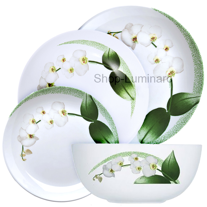 Набор столовый DIWALI WHITE ORCHID 46 предметов