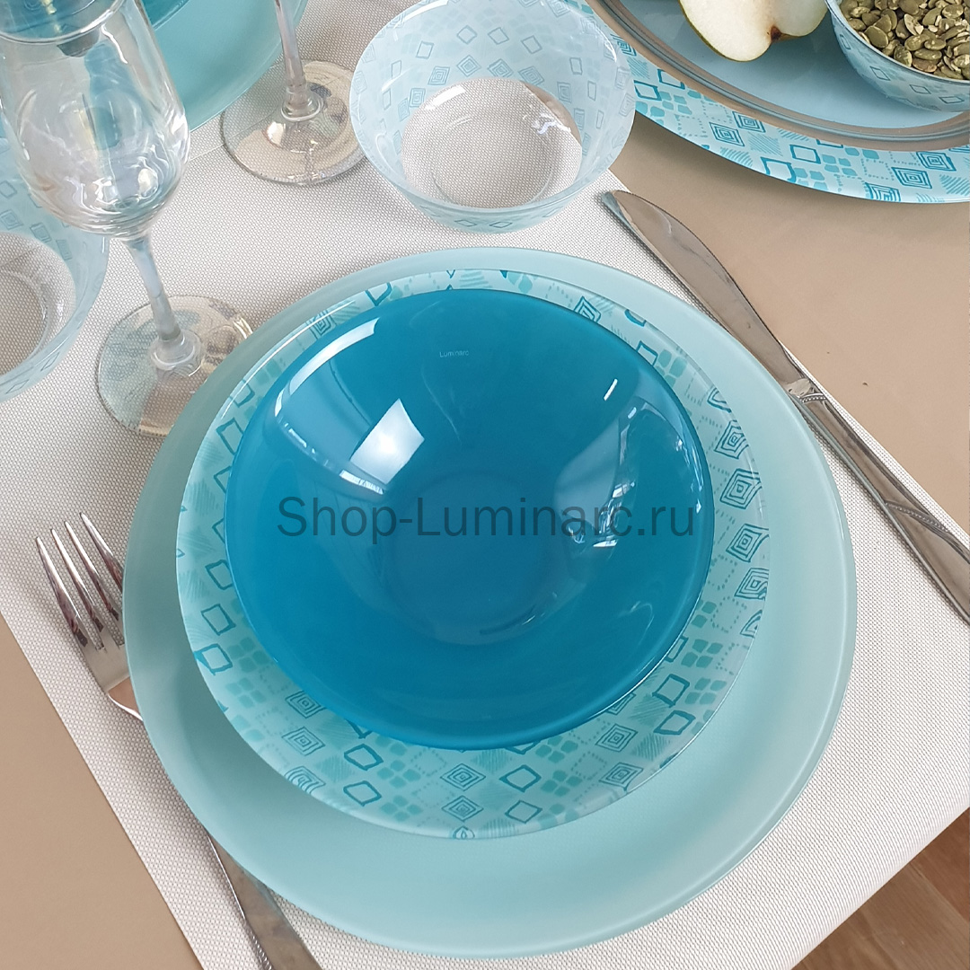 Набор столовый SIMPLY FANTASIA TURQUOISE 44 предмета