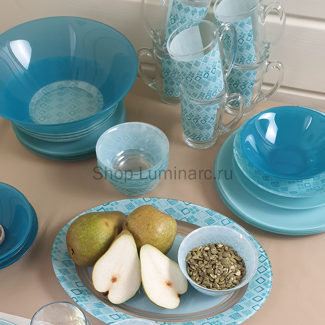 Набор столовый SIMPLY FANTASIA TURQUOISE 44 предмета