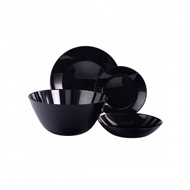 Набор столовый ZELIE BLACK 19 предметов 6 персон