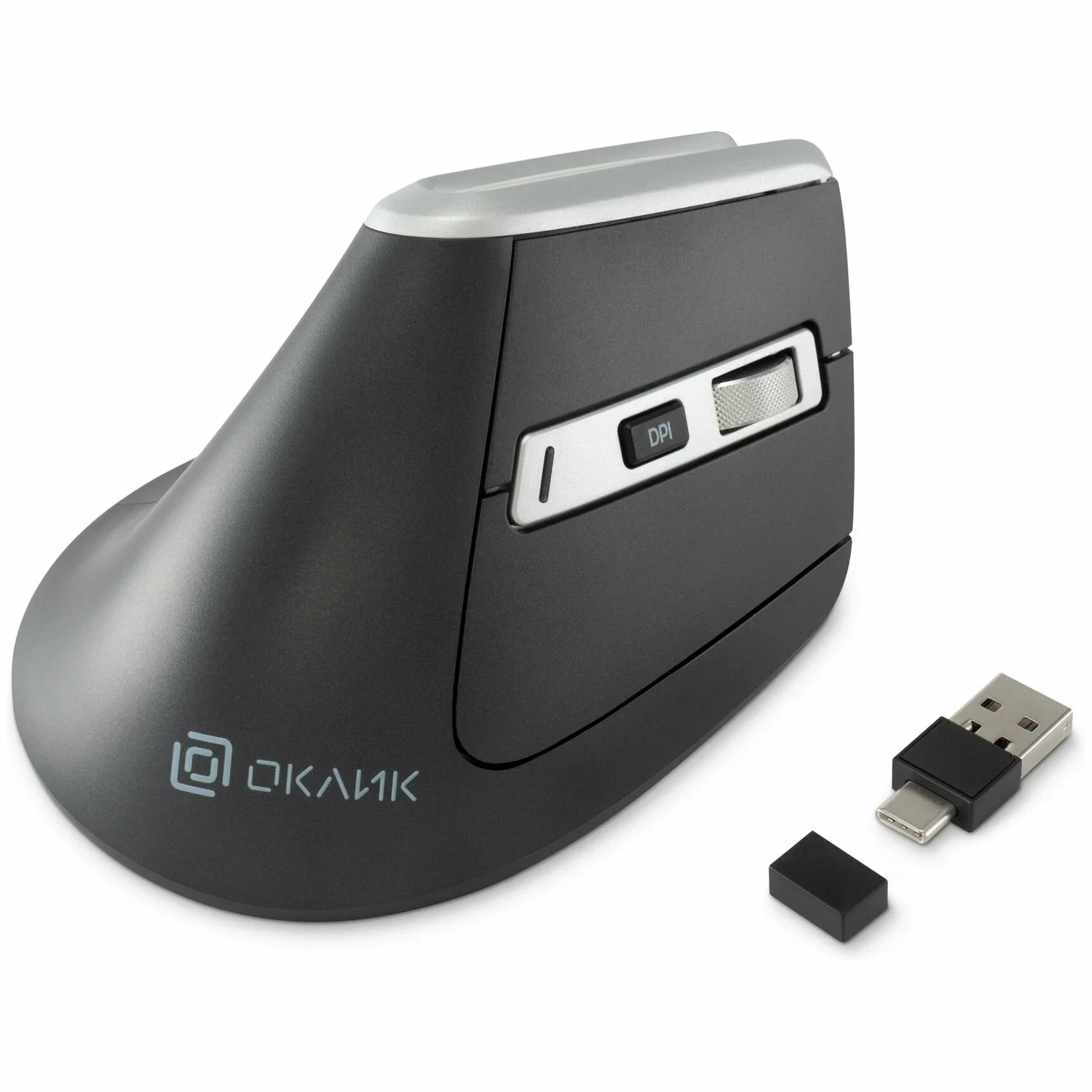 Мышь беспроводная Oklick 991MW серый, 2400 dpi, радиоканал, Bluetooth, USB, кнопки - 7