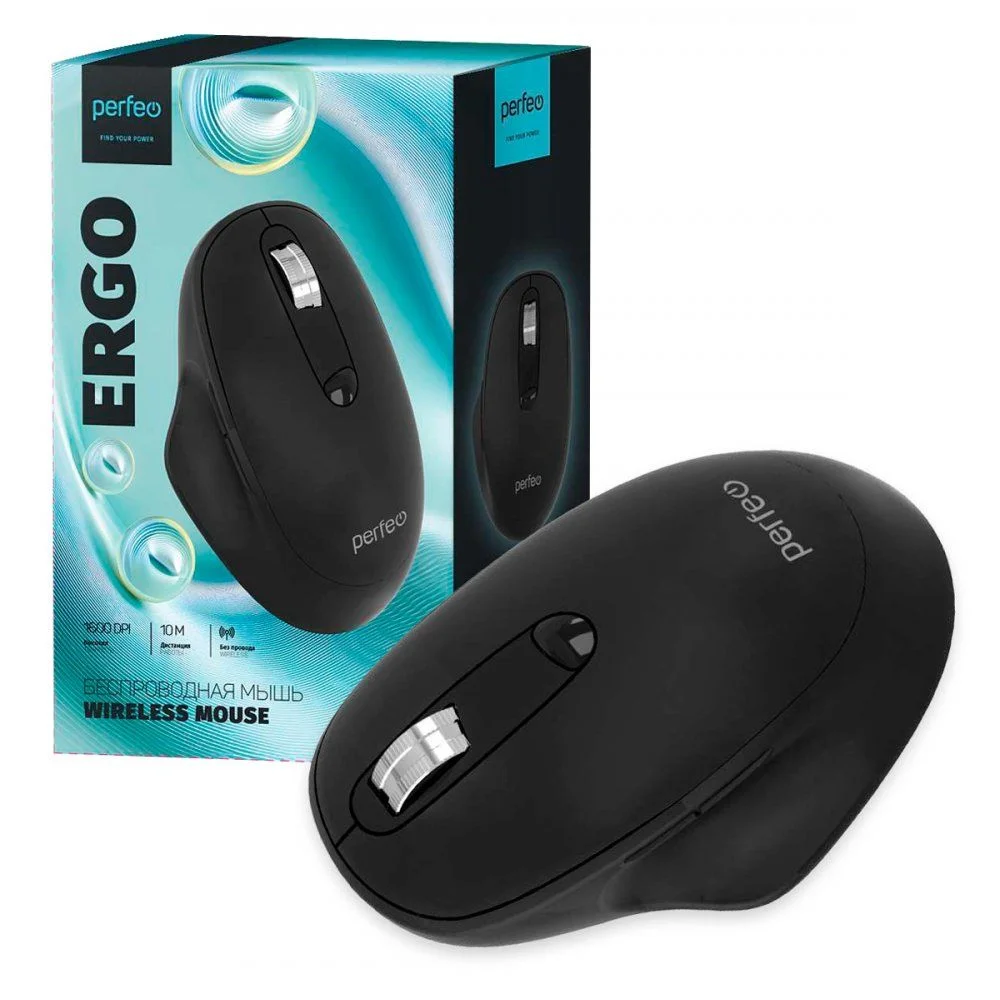 Мышь беспроводная PERFEO PF_C3594 "ERGO" черный