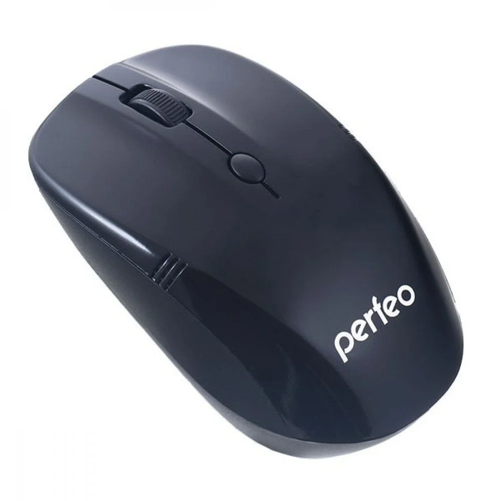 Мышь беспроводная Perfeo TRACER черный, 1200 dpi, радиоканал, USB, кнопки - 4