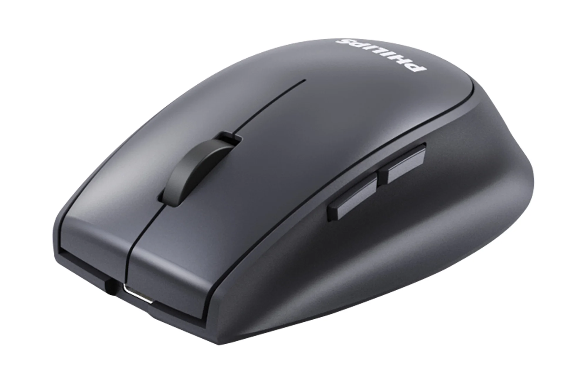 Мышь беспроводная Philips SPK7627 черный, 1600 dpi, радиоканал, Bluetooth, USB, кнопки - 5