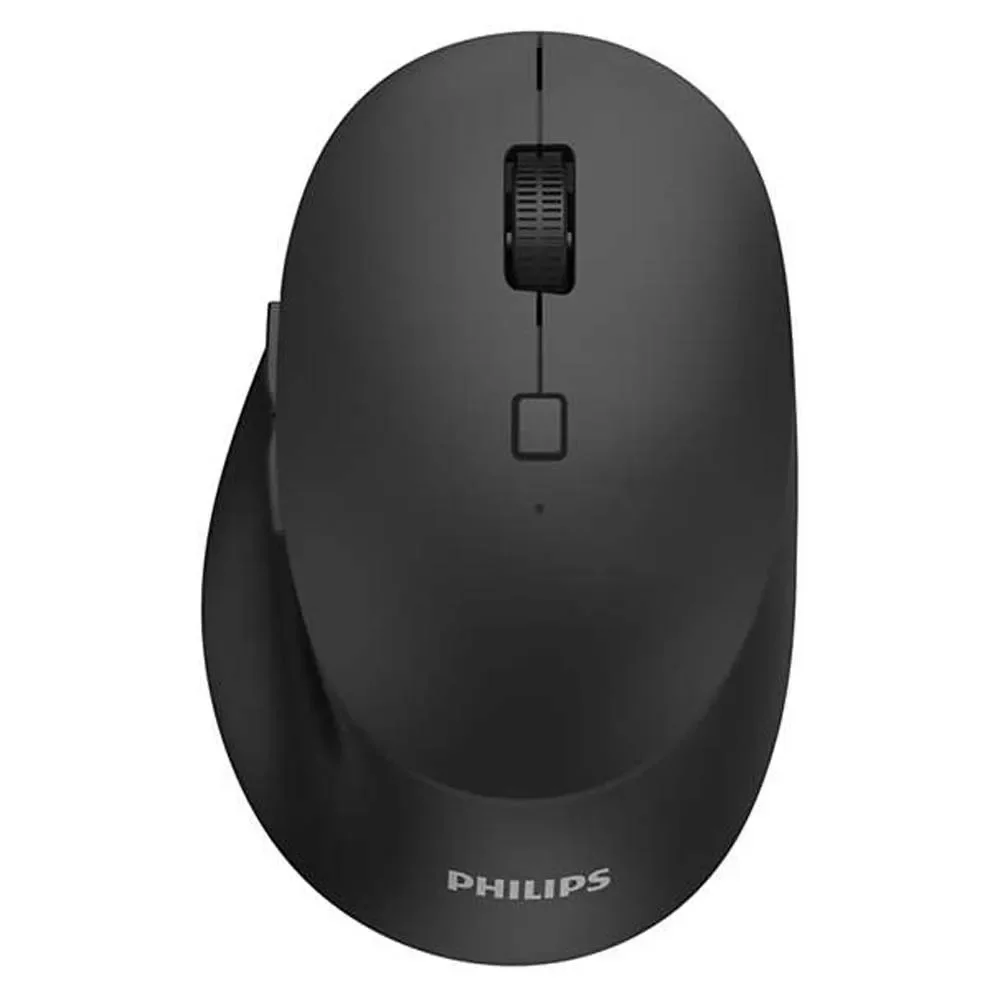 Мышь беспроводная Philips SPK7627 черный, 1600 dpi, радиоканал, Bluetooth, USB, кнопки - 5