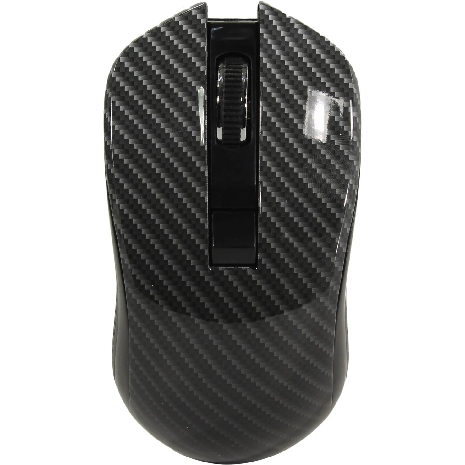 Мышь беспроводная Qumo Kevlar M26 черный, 1600 dpi, радиоканал, USB, кнопки - 4