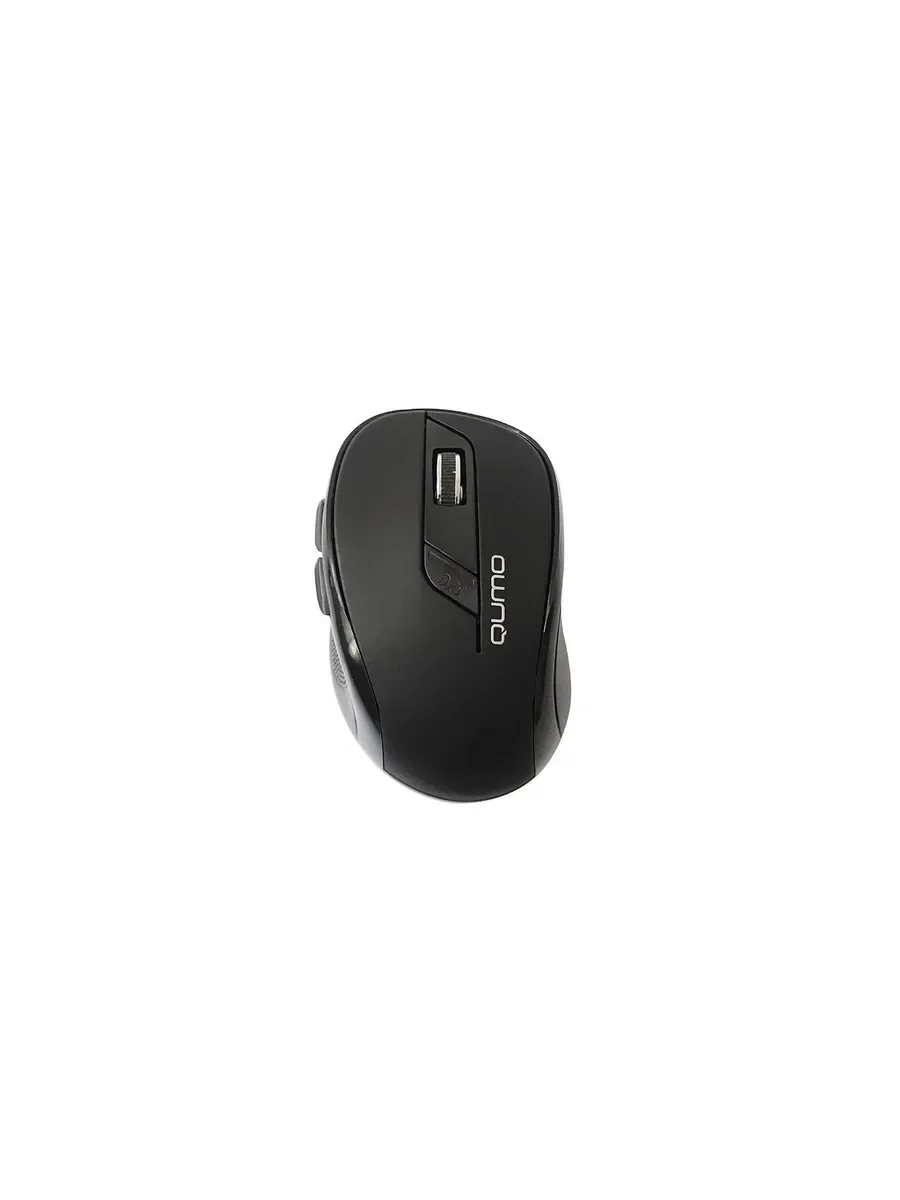 Мышь беспроводная Qumo Office Line Black M78 черный, 1600 dpi, радиоканал, USB, кнопки - 6
